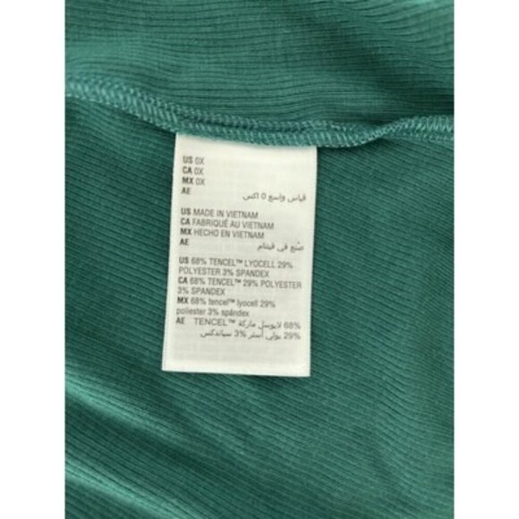 On 34th Forest Green Ribbed Long Sleeve Top Plus Size 0X NWT - Picture 4 of 4